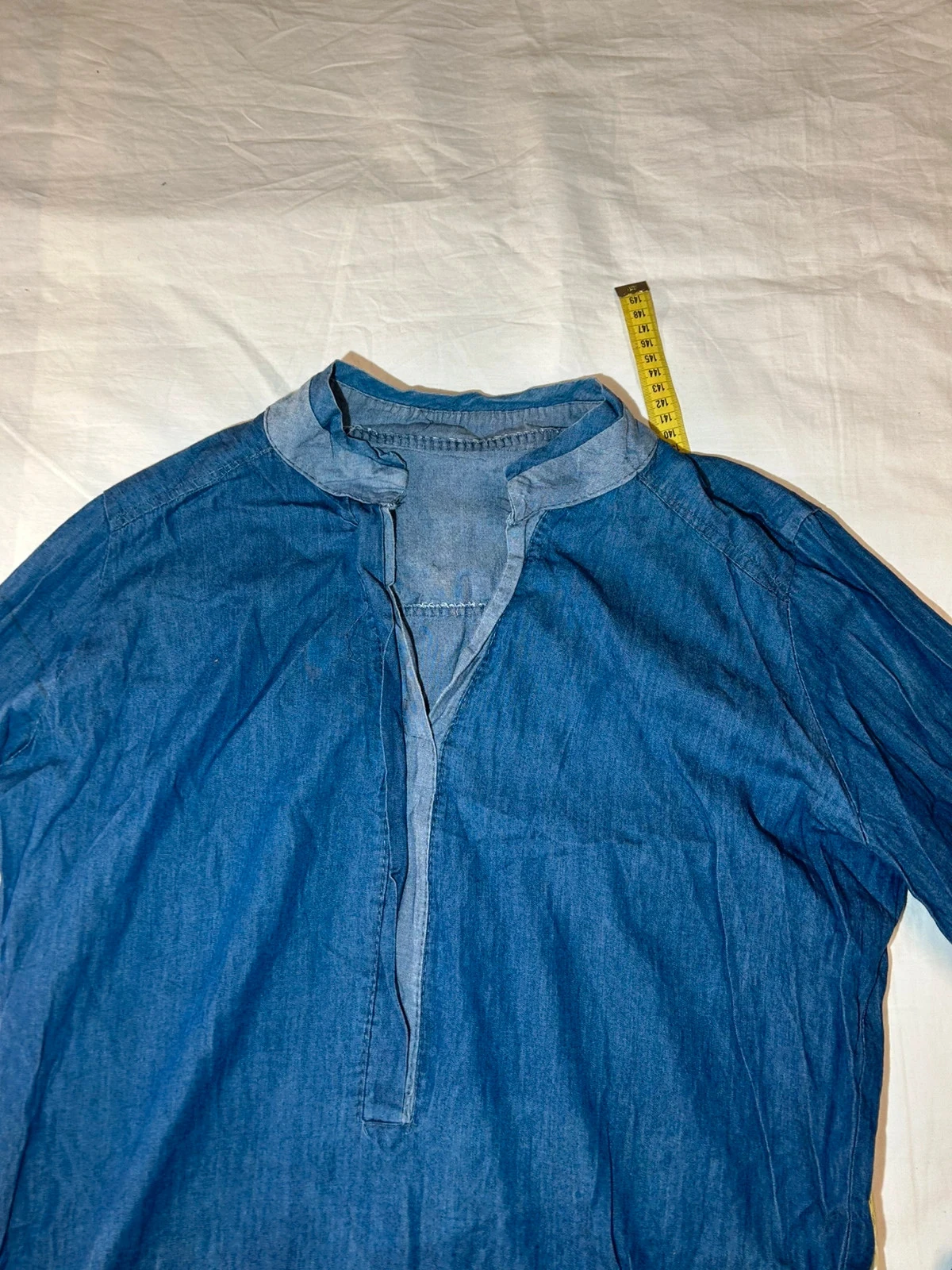 Marineblauwe vintage casual jurk – photo 3